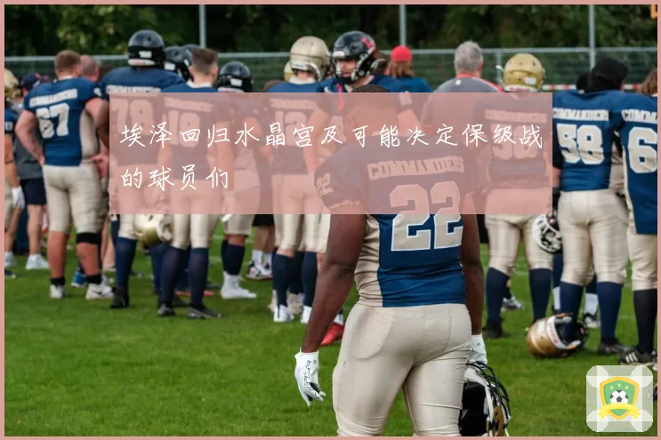 埃泽回归水晶宫及可能决定保级战的球员们